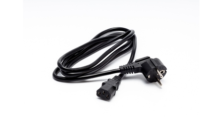 Сетевой шнур, угловая вилка - разъем прямой IEC 320 C13, 1,8 метра, 3х0,75 мм²