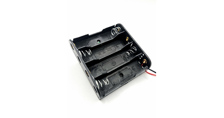 Батарейный отсек AA 4х1 с проводами, для элементов питания типа AA, открытый