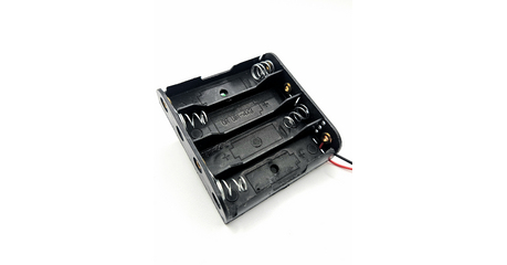 Батарейный отсек AA 4х1 с проводами, для элементов питания типа AA, открытый