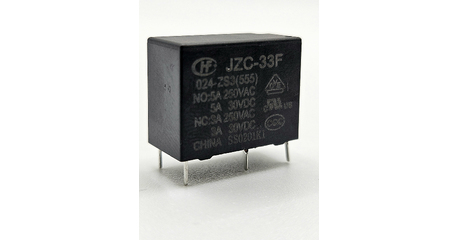 Реле мощности, электромеханическое JZC-33F/024-ZS3 (555), 24V,5А/250VAC