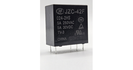 Реле электромагнитное JZC-42F 024-2HS, 24V, 5А/250VAC